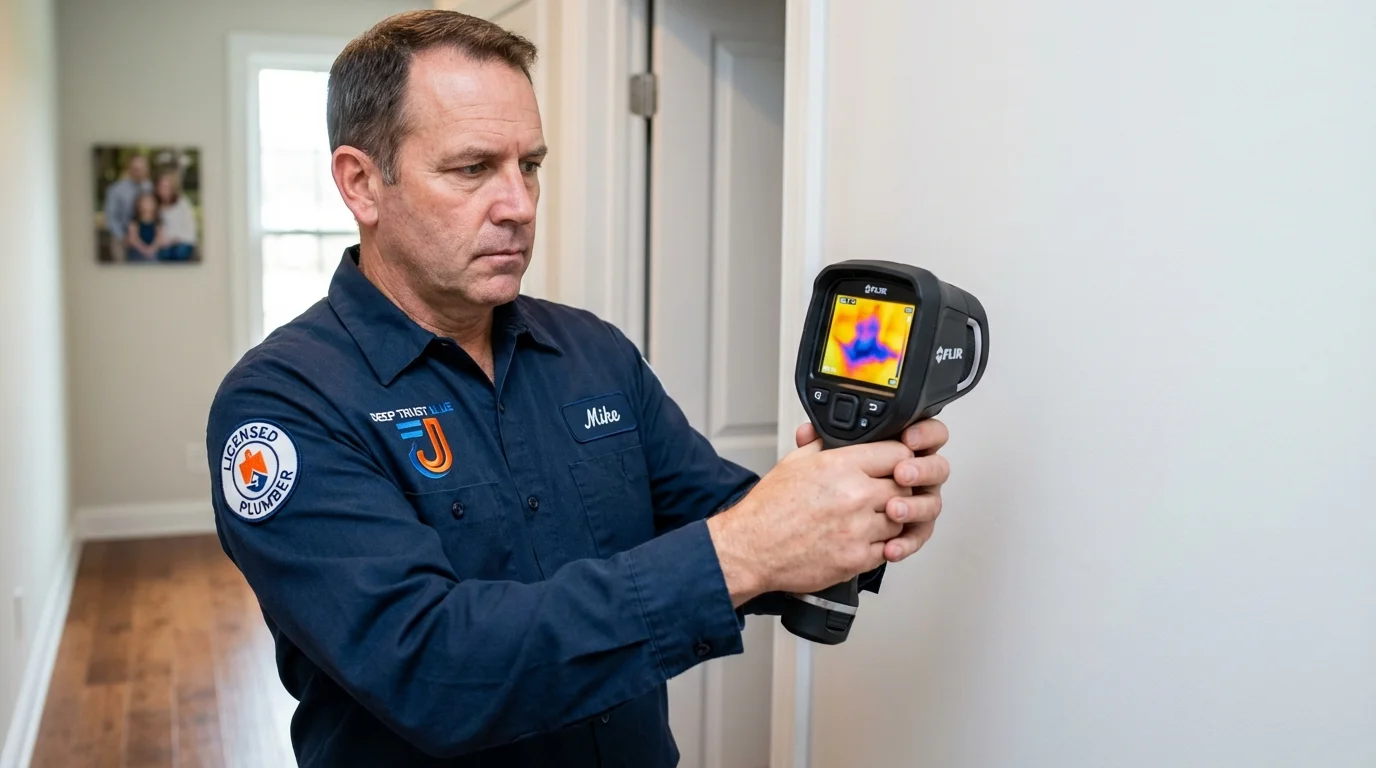 Thermal imaging leak detection by Johns Plumbing LLC in Westfield Center